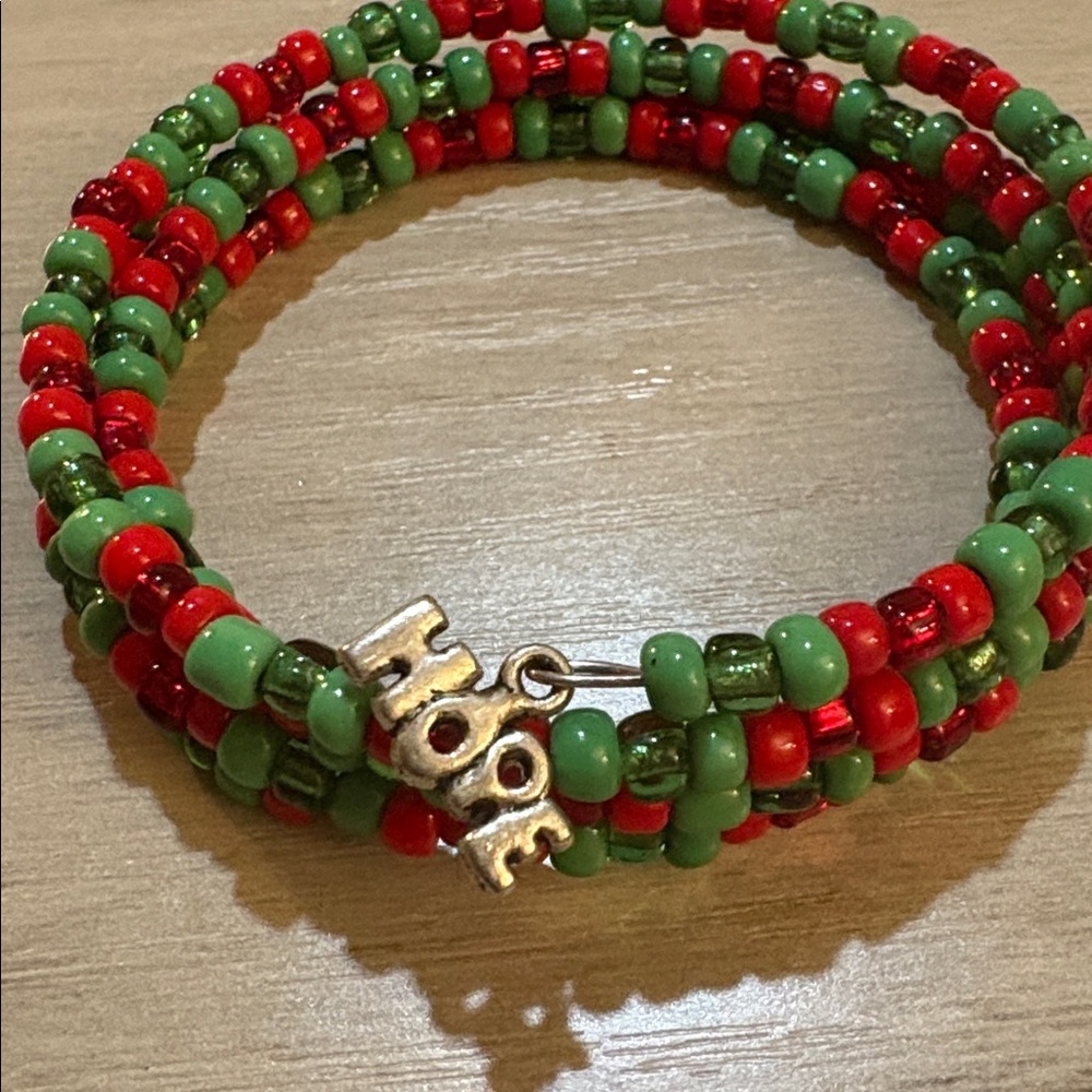 Colorful Beaded Bracelet adjustable - Picture 2 of 3